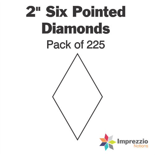 2" Six Pointed Diamond Papers - Pack of 225