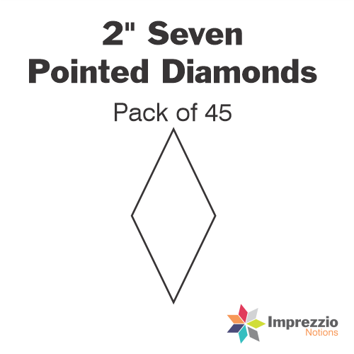 2" Seven Pointed Diamond Papers - Pack of 45