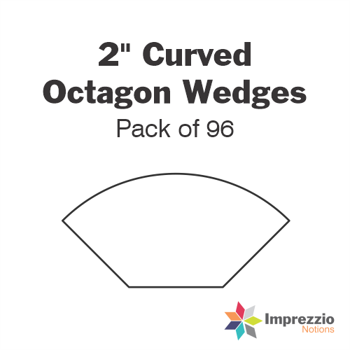 2" Curved Octagon Wedge Papers - Pack of 96