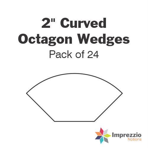 2" Curved Octagon Wedge Papers - Pack of 24