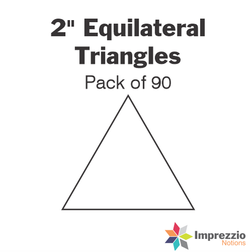 2" Equilateral Triangle Papers - Pack of 90