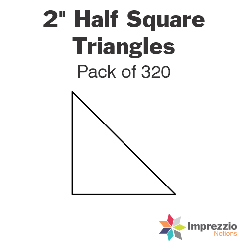 2" Half Square Triangle Papers - Pack of 320