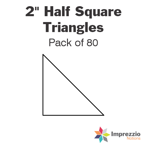 2" Half Square Triangle Papers - Pack of 80