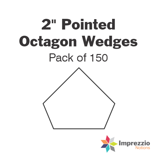 2" Pointed Octagon Wedge Papers - Pack of 150
