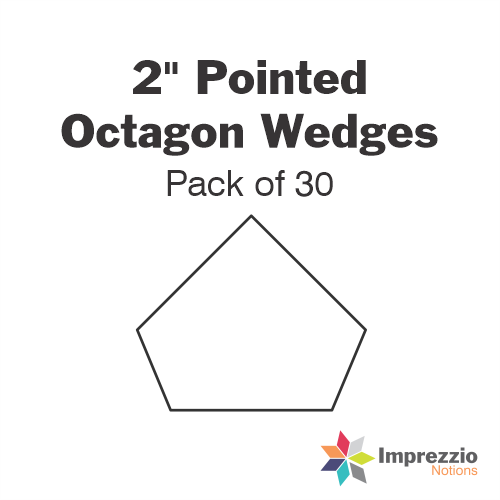 2" Pointed Octagon Wedge Papers - Pack of 30