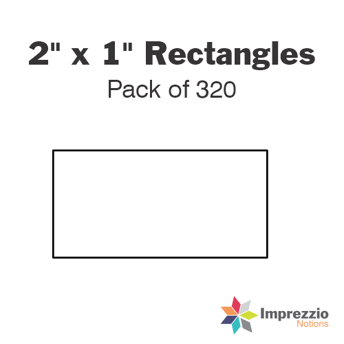 2" x 1" Rectangle Papers - Pack of 320