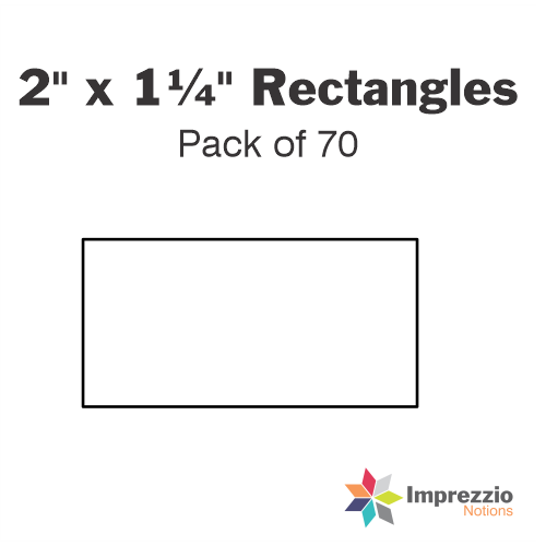 2" x 1¼" Rectangle Papers - Pack of 70