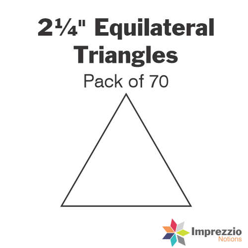 2¼" Equilateral Triangle Papers - Pack of 70