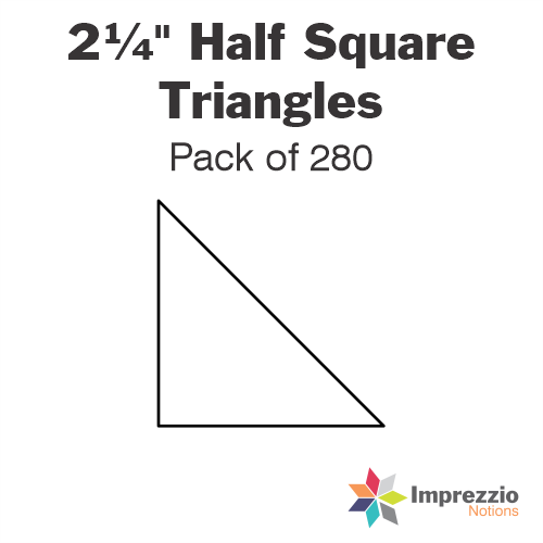 2¼" Half Square Triangle Papers - Pack of 280