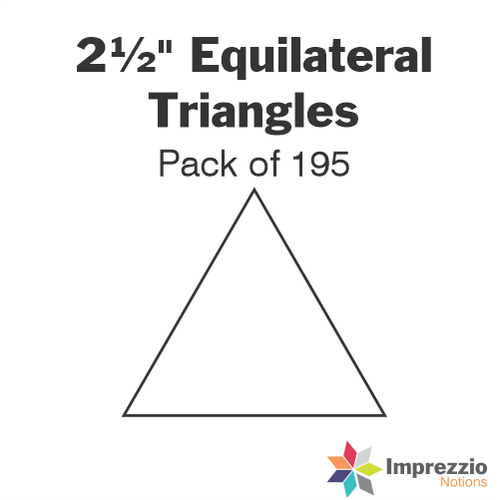 2½" Equilateral Triangle Papers - Pack of 195