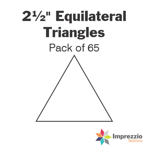 2½" Equilateral Triangle Papers - Pack of 65