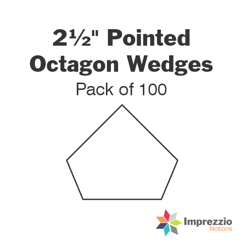 2½" Pointed Octagon Wedge Papers - Pack of 100