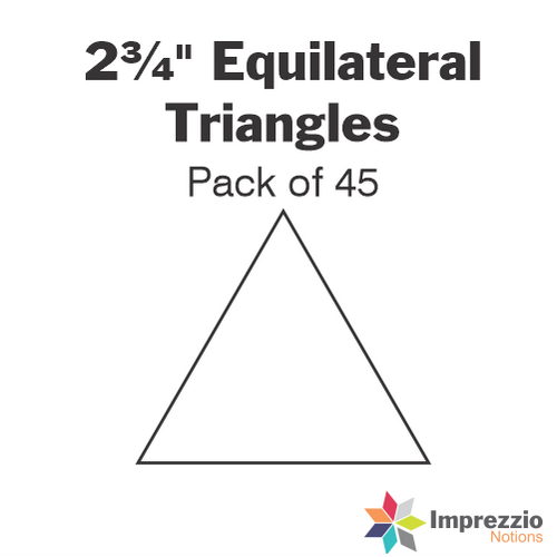 2¾" Equilateral Triangle Papers - Pack of 45