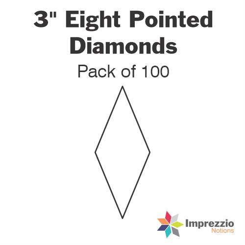 3" Eight Pointed Diamond Papers - Pack of 100