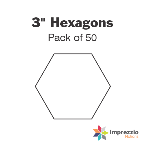 3" Hexagon Papers - Pack of 50