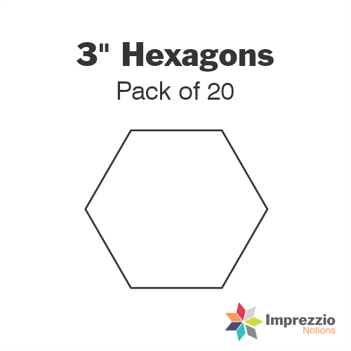 3" Hexagon Papers - Pack of 20