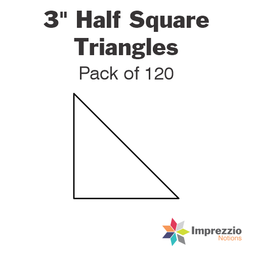 3" Half Square Triangle Papers - Pack of 120