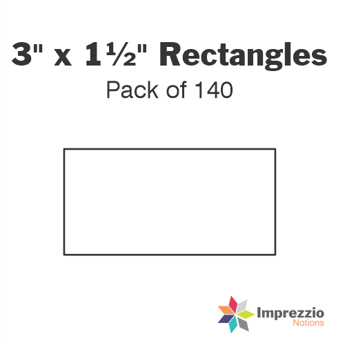 3" x 1½" Rectangle Papers - Pack of 140