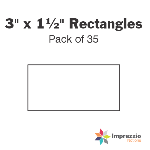 3" x 1½" Rectangle Papers - Pack of 35