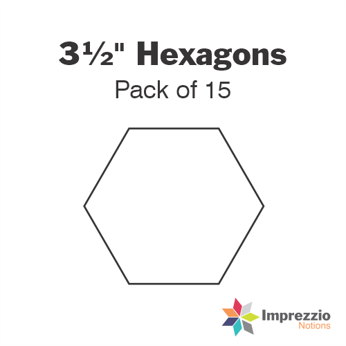 3½" Hexagon Papers - Pack of 15