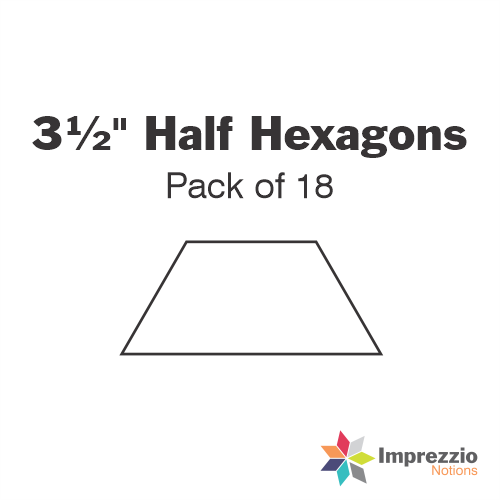 3½" Half Hexagon Papers - Pack of 18