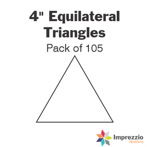 4" Equilateral Triangle Papers - Pack of 105