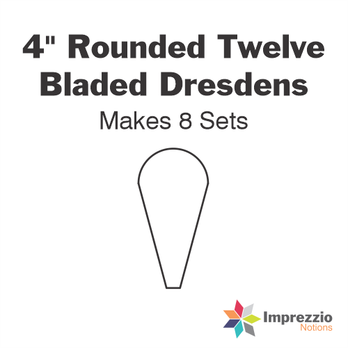 4" Rounded Twelve Bladed Dresdens