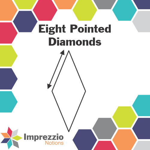 Eight Pointed Diamond Stamp Sizes
