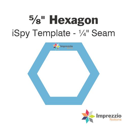 ⅝" Hexagon iSpy Template - ¼" Seam