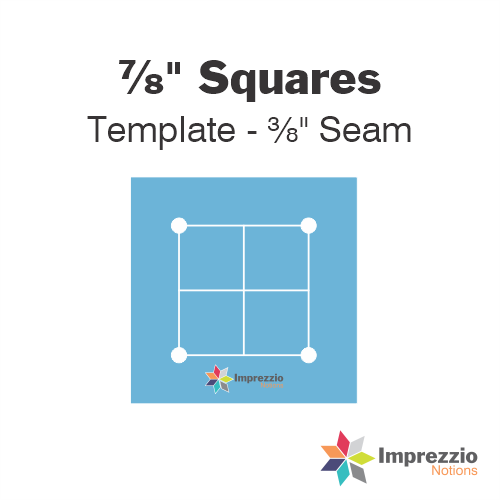 ⅞" Square Template - ⅜" Seam