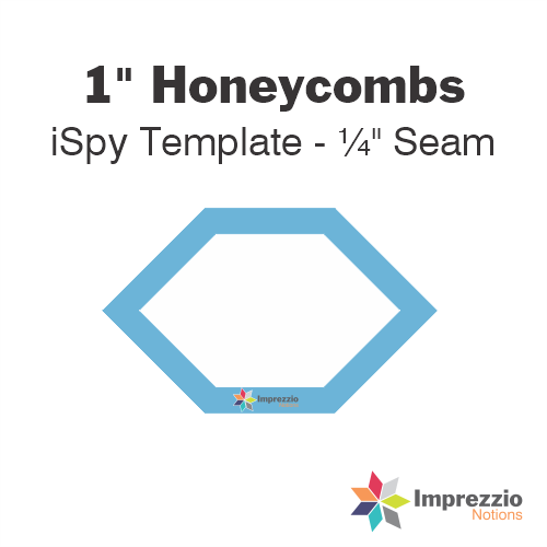 1" Honeycomb iSpy Template - ¼" Seam