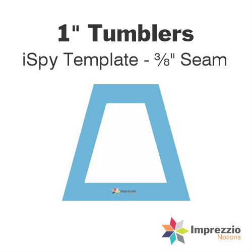 1" Tumbler iSpy Template - ⅜" Seam