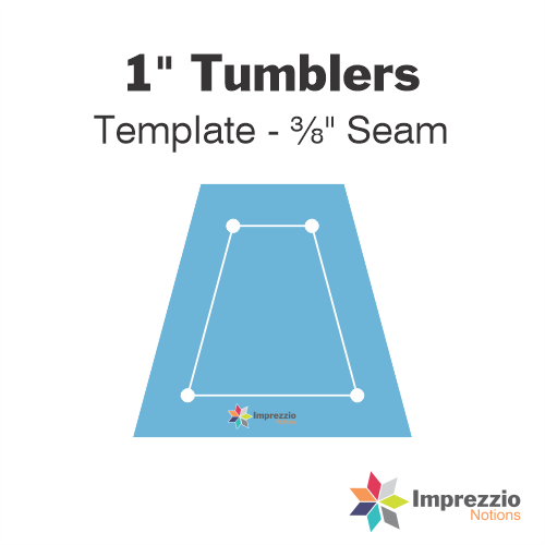 1" Tumbler Template - ⅜" Seam