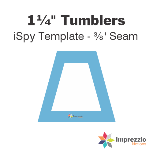1¼" Tumbler iSpy Template - ⅜" Seam