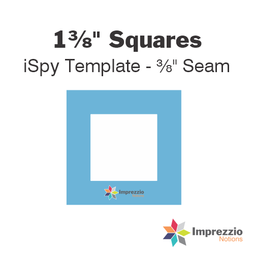1⅜" Square iSpy Template - ⅜" Seam
