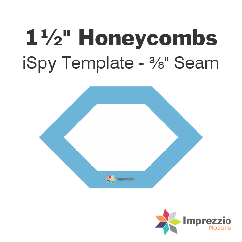1½" Honeycomb iSpy Template - ⅜" Seam