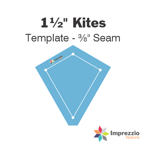 1½" Kite Template - ⅜" Seam