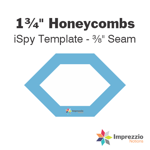 1¾" Honeycomb iSpy Template - ⅜" Seam