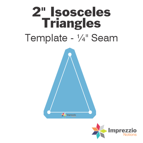 2" 36° Isosceles Triangle Template - ¼" Seam