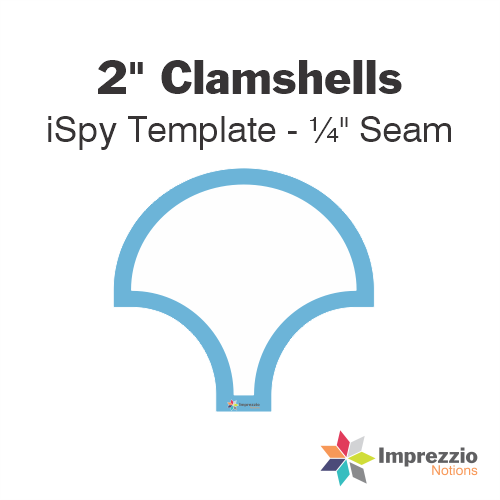2" Clamshell iSpy Template - ¼" Seam