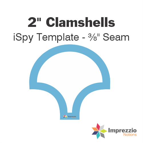 2" Clamshell iSpy Template - ⅜" Seam