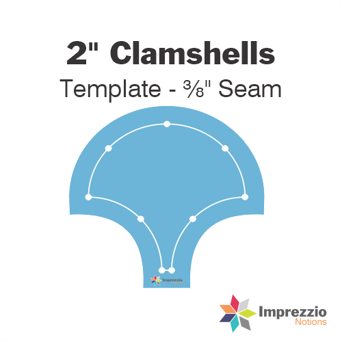 2" Clamshell Template - ⅜" Seam