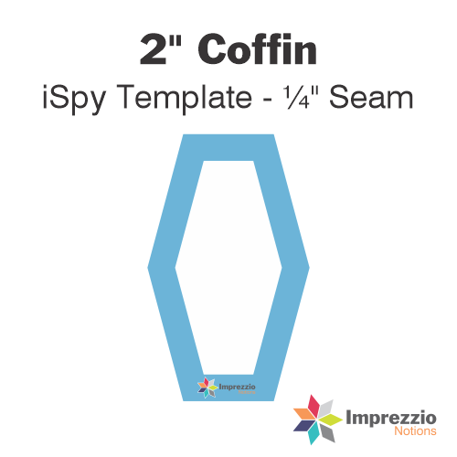 2" Coffin iSpy Template - ¼" Seam
