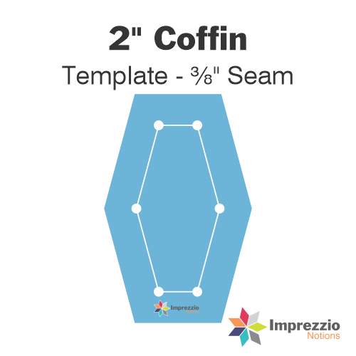 2" Coffin Template - ⅜" Seam