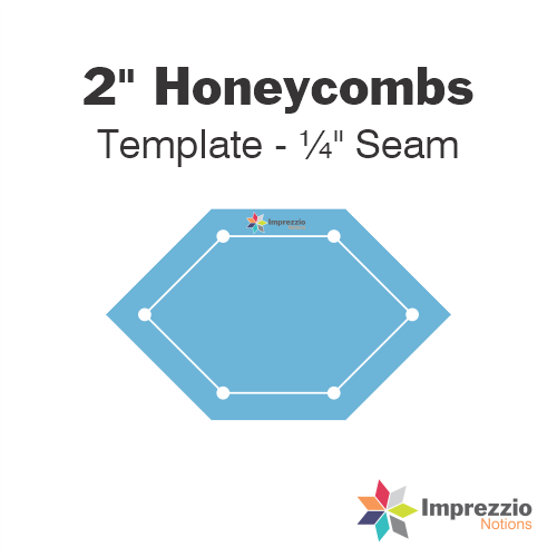 2" Honeycomb Template - ¼" Seam