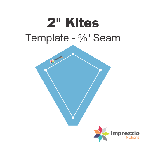 2" Kite Template - ⅜" Seam