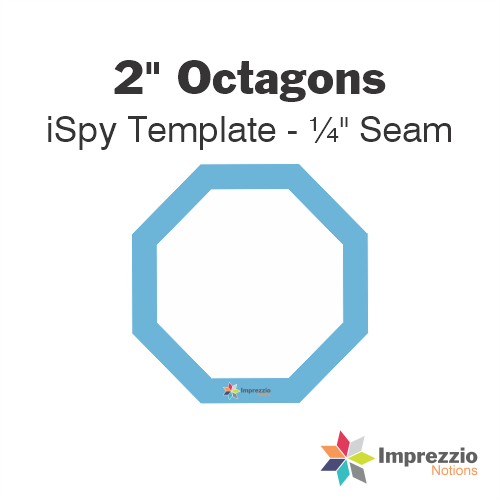 2" Octagon iSpy Template - ¼" Seam