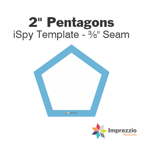 2" Pentagon iSpy Template - ⅜" Seam