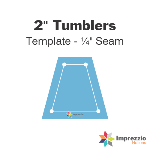 2" Tumbler Template - ¼" Seam