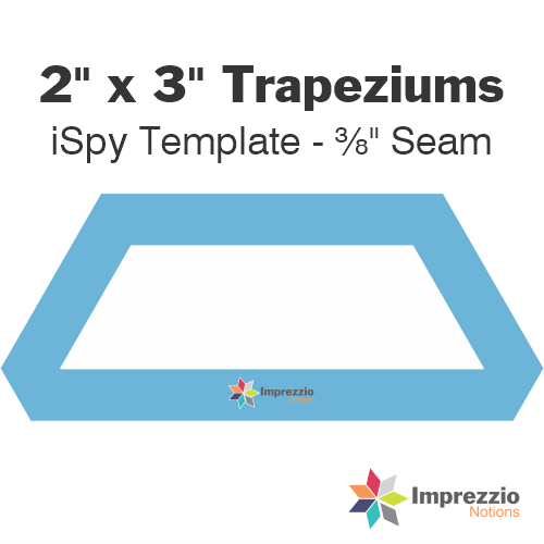 2" x 3" Trapezium iSpy Template - ⅜" Seam